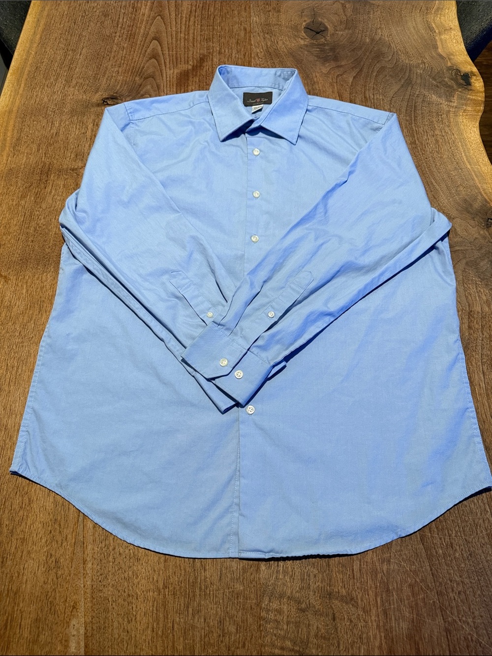 DAVID TAYLOR Dress Shirt - 16-16.5 x 34-35 (L)